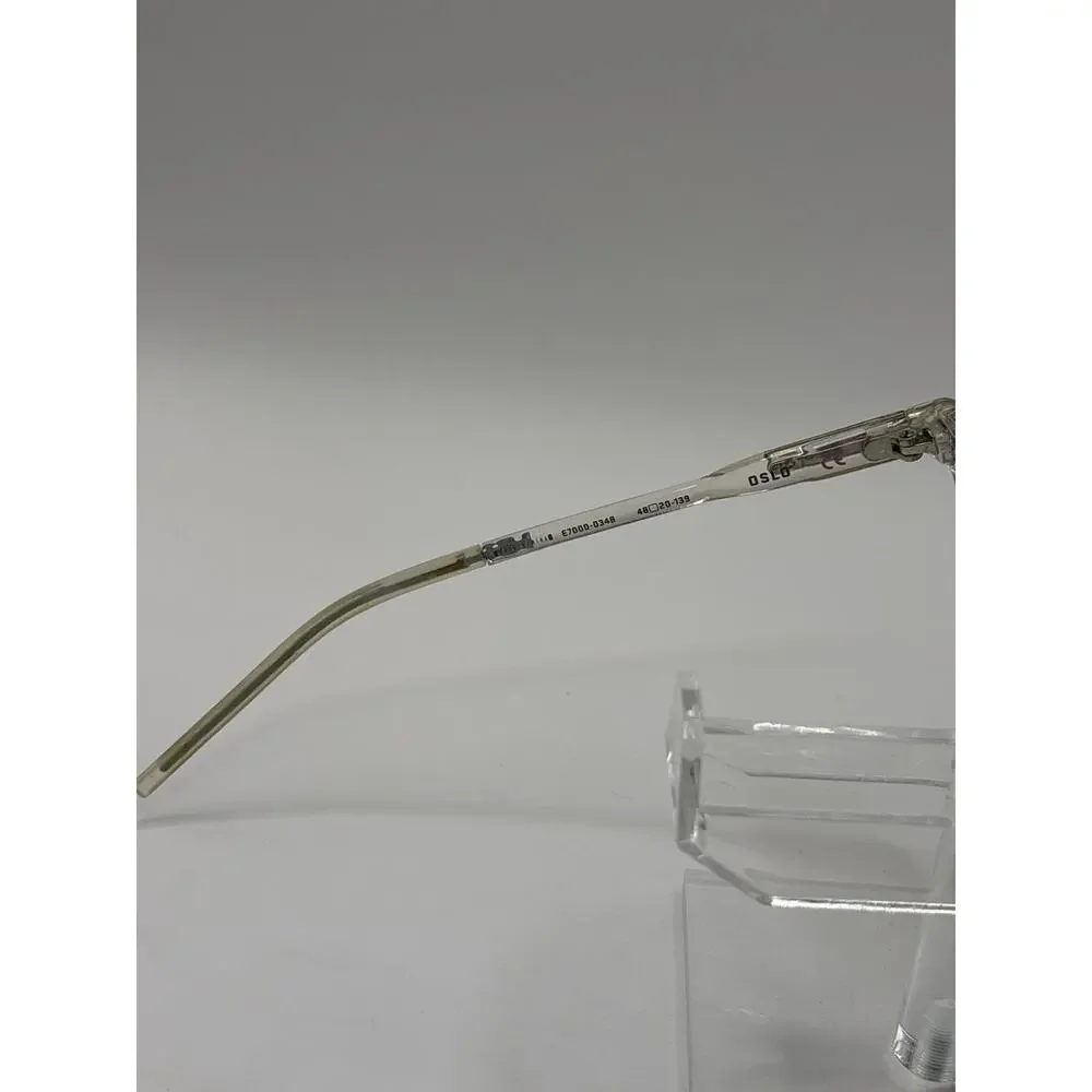 ROKA Eyeglasses E7000-0348 Clear Transparent Round Frames 48-20-135